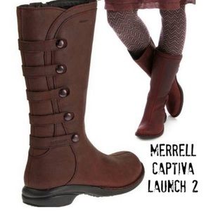 Ladies Merrell Ladies Captiva Launch 2 Brown Boots